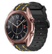 Samsung Galaxy Watch 3 41mm sport gesp band (zwart/geel)