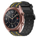 Samsung Galaxy Watch 3 41mm sport gesp band (zwart/geel)