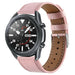 Bracelet cuir Samsung Galaxy Watch 3 45mm (rose)