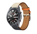 Samsung Galaxy Watch 3 45mm Lederarmband (Weiß/Dunkelblau)