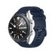Samsung Galaxy Watch 3 45mm Luxus Silikonarmband (Dunkelblau)