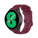 Bracelet silicone luxe Samsung Galaxy Watch 4 40mm (rouge foncé)