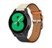 Samsung Galaxy Watch 4 44mm Leather Strap (White/Dark Blue)