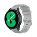 Samsung Galaxy Watch 4 44mm Luxus-Silikonarmband (Grau)