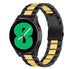Bracelet acier inoxydable Samsung Galaxy Watch 4 - 44mm (noir/doré)