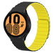 Bracelet silicone magnétique Samsung Galaxy Watch 4 - 44mm (noir/jaune)