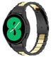Samsung Galaxy Watch 4 - 44mm stalen schakel band (zwart/goud)