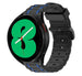 Samsung Galaxy Watch 4 44mm Silicone Strap Tough (Black/Blue)