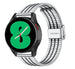 Bracelet acier inoxydable Galaxy Watch 4 - 44mm (argent/noir)