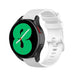 Samsung Galaxy Watch 4 44mm Luxe Siliconen bandje (wit)