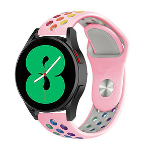 Silicone Sport Strap, on a watch, 3/4 front view