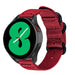 Samsung Galaxy Watch 4 44mm Nylon Strap with Buckle (Red)