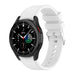 Bracelet Samsung Galaxy Watch 4 Classic 42mm silicone (blanc)