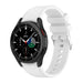 Bracelet silicone Galaxy Watch 4 Classic 46mm (blanc)