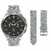 Samsung Galaxy Watch 4 Classic 46mm Glitzerlederarmband (Silber)