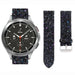 Bracelet cuir pailleté Samsung Galaxy Watch 4 Classic 46mm (noir)