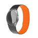 Samsung Galaxy Watch 4 Classic 46mm Magnetisches Silikonarmband (Schwarz/Orange)