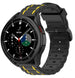 Samsung Galaxy Watch 4 classic 46mm Sportschnallenband (Schwarz/Gelb)