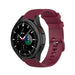 Samsung Galaxy Watch 4 Classic 42mm Luxus-Silikonarmband (Dunkelrot)
