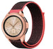 Bracelet nylon Samsung Galaxy Watch 42mm (noir/rouge)