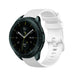 Bracelet silicone luxe Samsung Galaxy Watch 42mm (blanc)