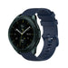 Samsung Galaxy Watch 42mm Luxus-Silikonarmband (Dunkelblau)