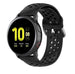 Samsung Galaxy Watch 42mm Silikonarmband mit Löchern (Schwarz)