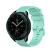 Samsung Galaxy Watch 42mm Luxus-Silikonarmband (Aqua)