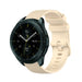 Samsung Galaxy Watch 42mm Luxus-Silikonarmband (Beige)