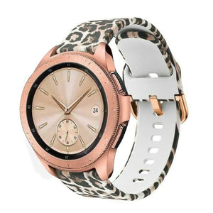 Print Silicone Strap, on a watch, 3/4 front view