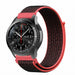 Correa nylon Samsung Galaxy Watch 46mm (negro/rojo)