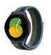Bracelet nylon Samsung Galaxy Watch 5 - 40mm (vert et bleu)