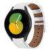 Samsung Galaxy Watch 5 - 40mm leren bandje (wit)