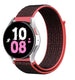 Samsung Galaxy Watch 5 - 44mm nylon band (zwart/koraal)