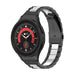 Samsung Galaxy Watch 5 Pro stalen schakel band (zwart/zilver)