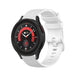 Bracelet silicone luxe Samsung Galaxy Watch 5 Pro (blanc)