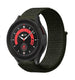 Bracelet nylon Samsung Galaxy Watch 5 Pro (vert foncé)