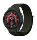 Bracelet nylon Samsung Galaxy Watch 5 Pro (vert foncé)