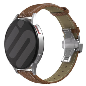 Bracelet cuir de luxe Withings Steel HR Sport (marron)