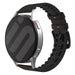 Bracelet silicone/cuir OnePlus Watch (noir/marron)