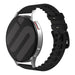 Bracelet silicone/cuir OnePlus Watch (noir)