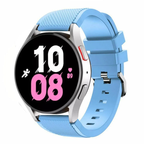 Twill Silicone Strap, on a watch, 3/4 front view