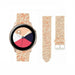 Correa cuero con purpurina Samsung Galaxy Watch Active (oro rosa)