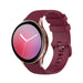 Samsung Galaxy Watch Active Luxus Silikonarmband (Dunkelrot)