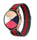 Samsung Galaxy Watch Active / Active 2 Milanese-Armband (Schwarz / Rot)