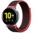 Correa nylon Samsung Galaxy Watch Active (negro/rojo)