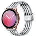 Bracelet acier inoxydable Samsung Galaxy Watch Active (argent/noir)