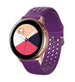 Samsung Galaxy Watch Active / Active 2 Silikonarmband mit Löchern (Lila)