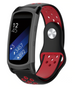 Samsung Gear Fit 2 / Gear Fit 2 Pro sport band (zwart/rood)