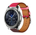Samsung Gear S3 leren duo bandje (knalroze/roodbruin)